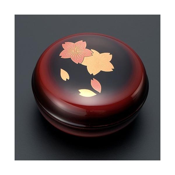 仏壇屋 滝田商店 蒔絵入ぼかし塗り香合 溜桜 1.8寸◇京都 下出祐太郎