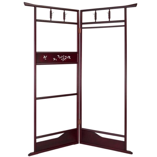 仏壇屋 滝田商店 透かし入衣桁 カリン色 大 1枚の巾76cm×高さ170cm