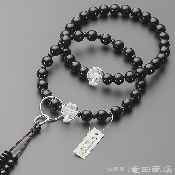 仏壇屋 滝田商店 数珠 浄土宗 男性用 黒オニキス 龍彫り本水晶 仏壇屋 滝田商店 数珠 浄土宗 男性用 黒オニキス 龍彫り本水晶