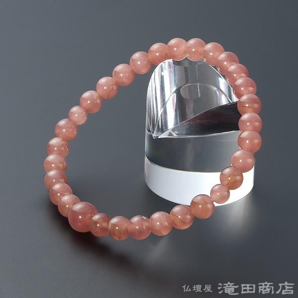 仏壇屋 滝田商店 腕輪念珠 数珠 ブレスレット インカローズ 6mm : 仏壇