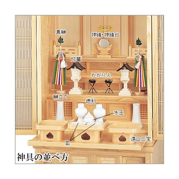 祖霊舎(神徒壇)用神具セット 中(御霊舎 祭壇宮 神道) kami042402仏壇・仏具販売仏壇屋 滝田商店 通販 Yahoo!ショッピング