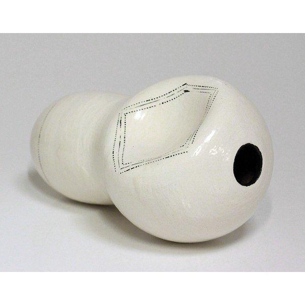 陶芸家 八木一夫 白い花壺 花器 店の陶芸家 花瓶 美術 工芸品 共箱 銘有 走泥社 瀧屋美術 父 八木一艸 2643 瀧屋美術 店