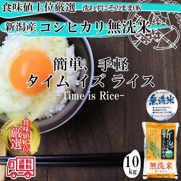 コシヒカリ 令和7年産 新潟産コシヒカリ 無洗米 （5kg×2袋）白米10kg