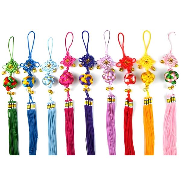 2494 「開運」中国吊るし飾り　約80cm 2494 「開運」中国吊るし飾り約80cm