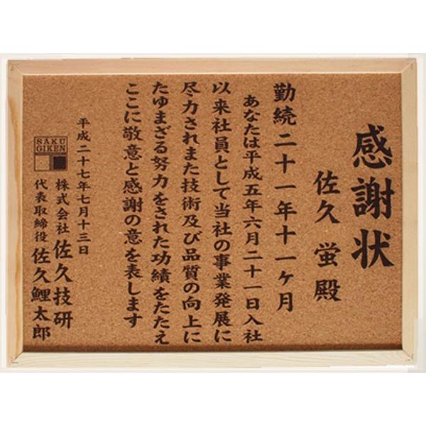 コルク製 感謝状ボード (約A3サイズ) : タク技研.com - 通販 - Yahoo
