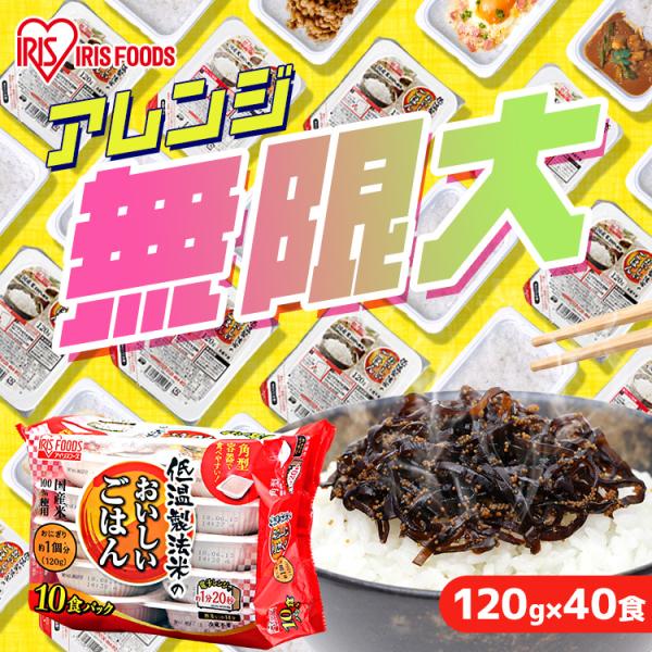 IRIS OHYAMA（アイリスオーヤマ） パックご飯 120g 40食 レトルトご飯