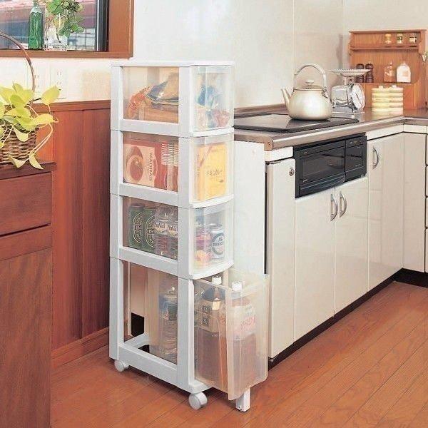 キッチンチェスト 031 4段 隙間収納 幅20cm アイリスオーヤマ★送料無料★幅20×奥行き41×高さ106.8cmのキッチン収納です！シンク脇や下にちょうどいいサイズ、幅20cmのチェストです。キッチン周りの小物を収納するのに便利です...