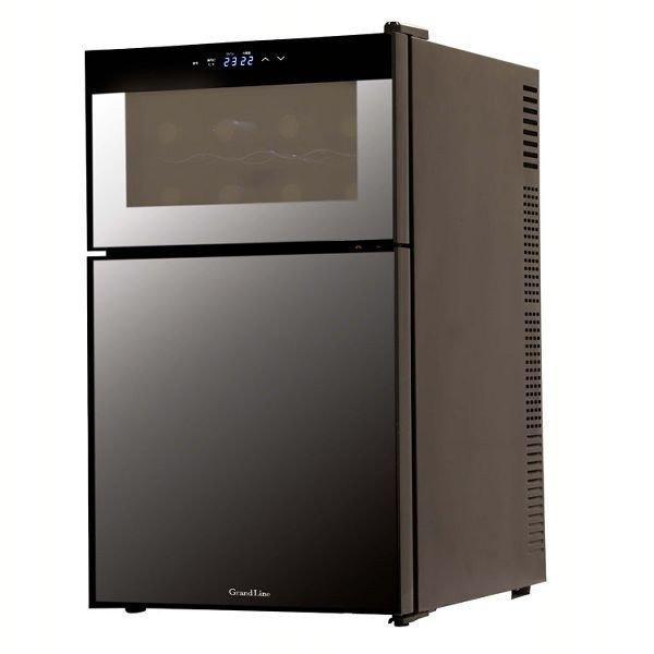 ワインセラー 62l 2ドア 冷蔵庫 Grand Line 2ドアミラーガラス 一体型 ワインクーラー 2ドアミラーガラス冷蔵庫一体型ワインクーラー ブラック Wrh M262 暮らしの宅配便 通販 Yahoo ショッピング