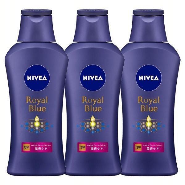 NIVEA ロイヤルブルーボディミルク、クリーム3種　13個セット Kao [3個セット]ニベア ロイヤルブルーボディミルク 美容ケア 200g (D