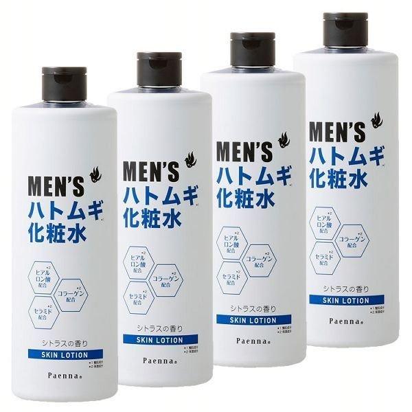 4個セット]パエンナ メンズハトムギ化粧水 500ml (D) : ラクチーナ