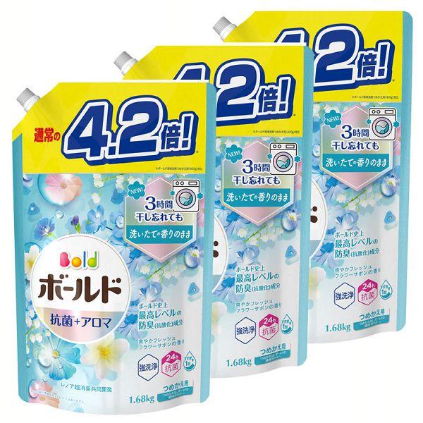 P&G (3個セット)ボールド ジェル 爽やかフレッシュフラワーサボンの