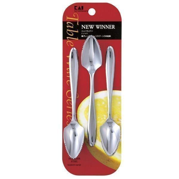 グレープフルーツ用スプーン グレープフルーツスプーン 3本組 Fa5091 D 貝印 Newウィナー 9180877 暮らしの宅配便 通販 Yahoo ショッピング