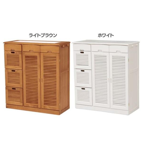 チェブ　確認用　カップボード　下部分 食器棚 カップボード ルーバー扉 キッチンカウンター MUD-6828LBR・WH