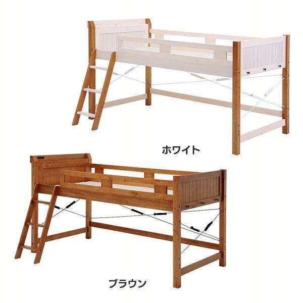 棚付きロフトベッド MB-5070-LBR-S (代引不可)(TD) : ラクチーナ Yahoo