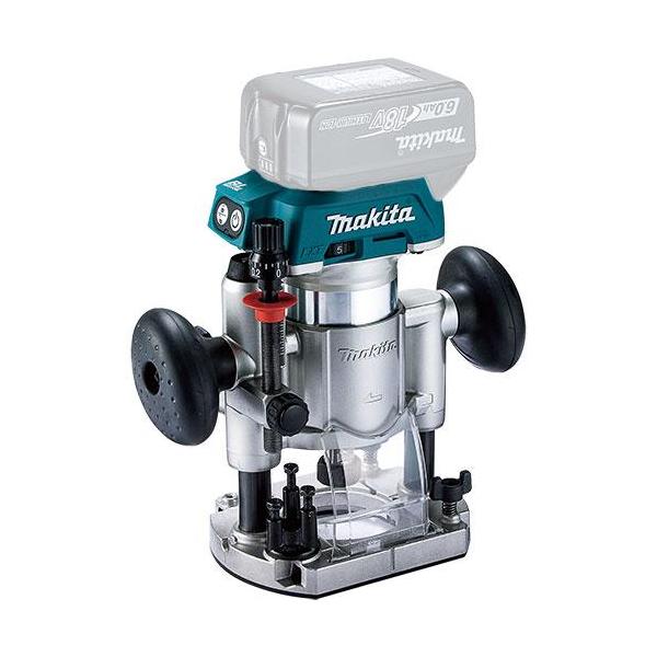 マキタ トリマ RT51DZ プランジベース仕様 18V 充電式 本体のみ※本体のみ／バッテリ・充電器・ケース別売●プランジベース仕様●本体を両手でしっかり保持することができるグリップが備わり、安定した作業が行えます！●マキタ既存AC機と比...