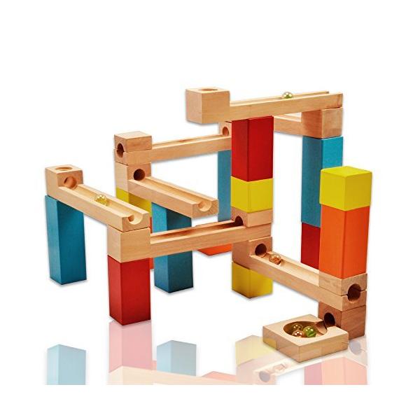 積み木 ビー玉転がし