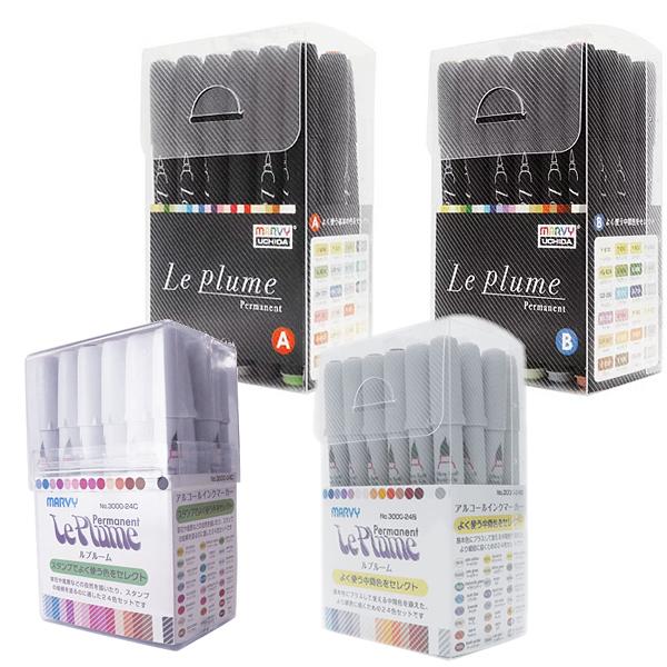 MARVY マービー ルプルームパーマネント 24色セット No.3000B-24 3000