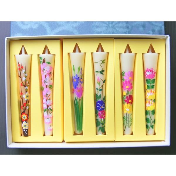 P 松本商店 手描き絵ろうそく 花の詩 3号 No3063 6本セット 仏壇 進物 仏前ろうそく お彼岸 お盆 お供え 法事 ろうそく 蝋燭 キャン Matsu Tg 3063 匠ーtakumiー 通販 Yahoo ショッピング