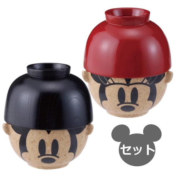 サンアート ディズニー 汁椀・茶碗セット ミッキーマウス＆ミニー