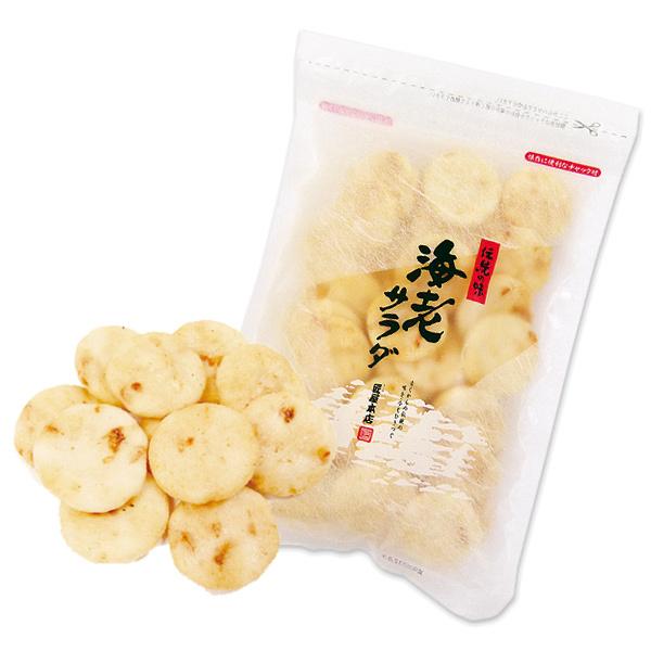 徳用 海老サラダ (120g) せんべい 煎餅 香ばしい エビ入り 塩味 人気 一口サイズ ひとくちサイズ 食べやすい 保存に便利 チャック付袋 和菓子 F-12