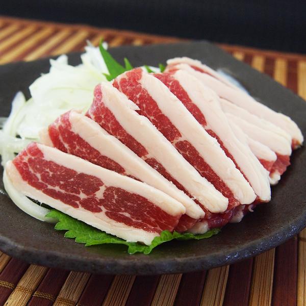 フタエゴとはあばら部分のお肉で、わずかしか取れないため希少価値が高く、人気のある部位です。赤と白の3層になっており、見た目も華やか!　脂身はしつこさもなくさっぱりとした甘味のある味わいです。【調理方法】【1】 冷蔵庫解凍、流水解凍、自然解凍...