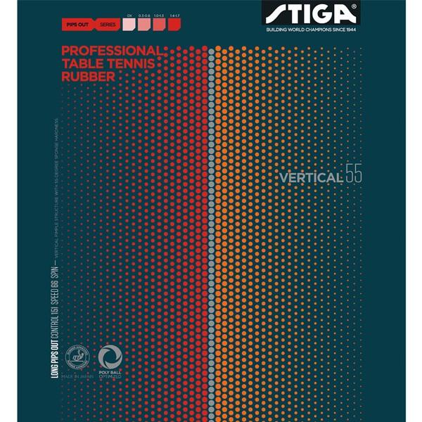 卓球 ラバー 初心者 中級者 上級者 卓球ラバー STIGA スティガ バーティカル 55 aua0040 ネコポス便送料無料
