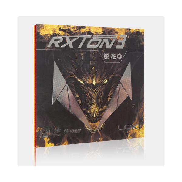 メーカー：LOKI ブランド：RXTON色：赤・黒度数：３９度厚み：2.１ｍｍ速度: 10制御: 11スピン: 10王皓選手がデザインし、国チーム訓練で使用されている粘着ラバーです。  回転もスピードもパワーもしっかり出ます。バックもフォア...