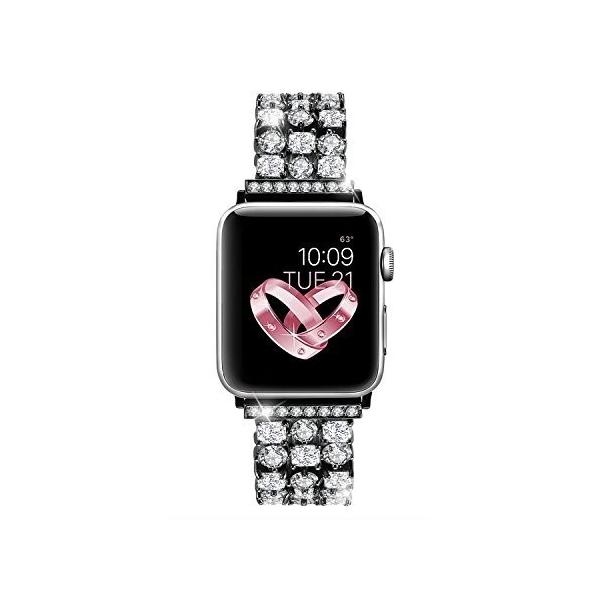 金属調節可能バ Apple ラグジュアリーなシャイニークリスタル Apple ダイヤモンドステンレススチールストラップ Watch For For Tam Tamのsolomo Solomo バンド