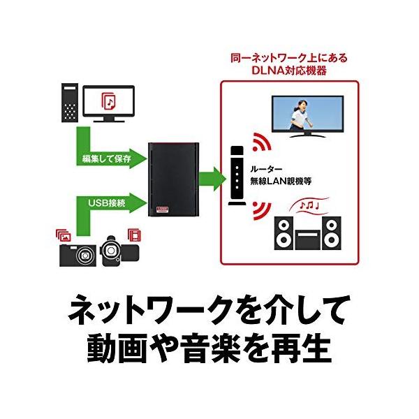 新作商品 のネットワークhdd Buffalo Nas 外付けハードディスク ドライブ 8tb 同時アクセスでも快適な高速モデル パソコン周辺機器 スマホ タブレット Pc対応 Ls5d0802g Nas Tam