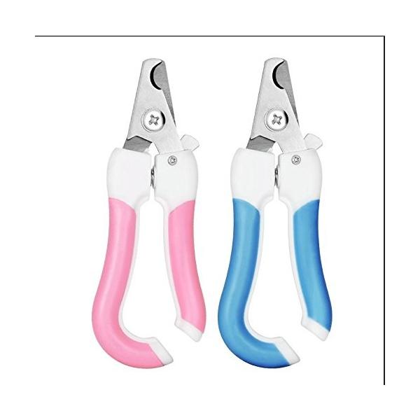 猫犬 ニッパータイプ爪切り子猫 子犬 中大型猫犬も勝手使い 爪切りとヤスリ2点 セット ピンク Antoniodomingo Es