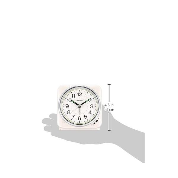 白 クロック Kr326w 白 パール Kr326w Seiko アラーム アナログ 切替式 電波 目覚まし時計 目覚まし時計 セイコー Tam