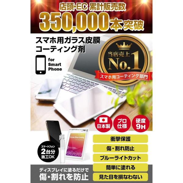 プロ仕様 ブルーライトカット配合ガラス被膜スマホ専用ディスプレイコーティング 塗るだけで画面を強力保護 落下の衝撃 キズからディスプレイを守る Andwaffles Com