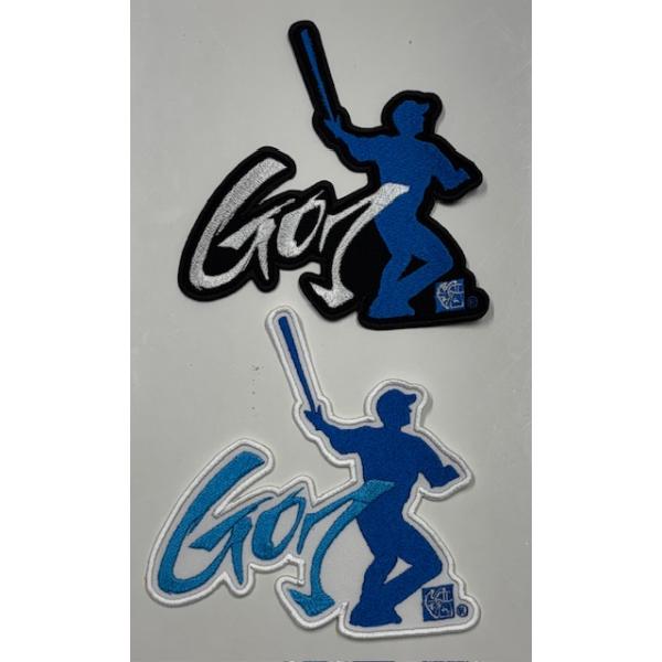 Go7刺繍ワッペン伊江島自主トレTシャツに使用したデザインを刺繍ワッペンユニフォームやトートバッグなどにカスタムして下さい＊素材：アーバンツイル／ポリエステル100％＊サイズ：（縦X横）約13cmx約13cmメール便で発送出来ます＊メール便...