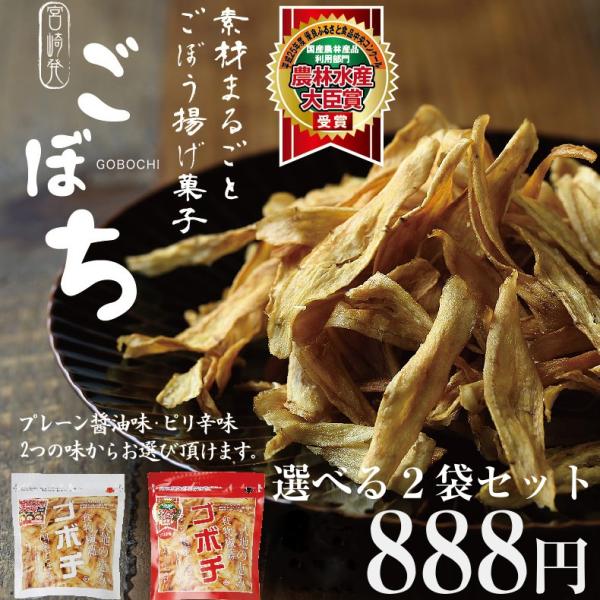 ゴボチ ごぼうチップス 宮崎特産品 国産 2袋セット 無添加 野菜チップ 牛蒡 ゴボウ Gobochi 農林水産大臣賞受賞 おやつ お菓子 キャンプ飯 タマチャンショップpaypayモール店 通販 Paypayモール