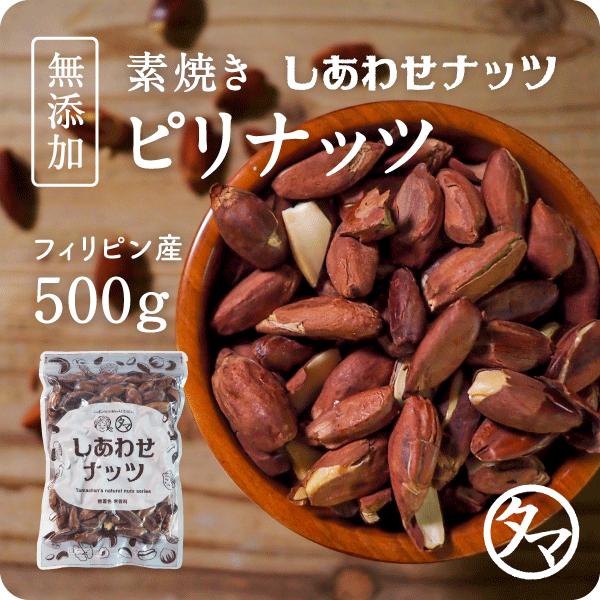 タマチャンショップ ピリナッツ 500g 無塩 ナチュラル pili nut 無油