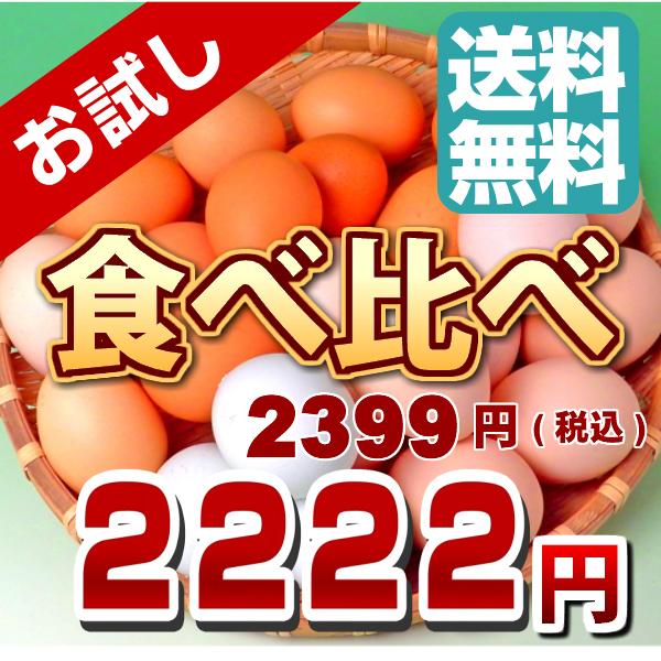 ギフト不可★当店初利用の方限定2種のたまごが味わえる食べ比べセット！  発送日の朝に収穫した、新鮮な有精卵を味わったことがありますか！？  美味しんぼ15巻に登場するグルメな鶏、ゴトウ130と同じ親鳥を、 手作りの餌で、平飼いで育てています...