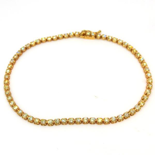 yossyピエロ・ミラノ テニスブレスレット K18WG 六角形 天然ダイ yossy様専用ピエロ・ミラノ テニスブレスレット K18WG 六角形