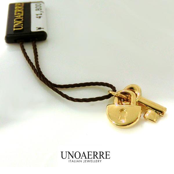 UNOAERRE（ウノアエレ） 18金 地金 ペンダントトップ K18 UNOAERRE 鍵