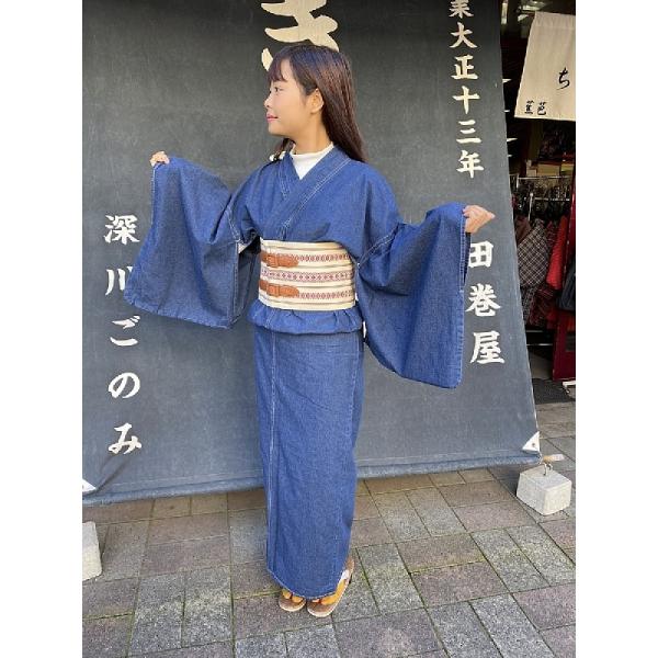 デニム着物 レディース インディゴ ノーマル : 京呉服・宝石の店田巻屋