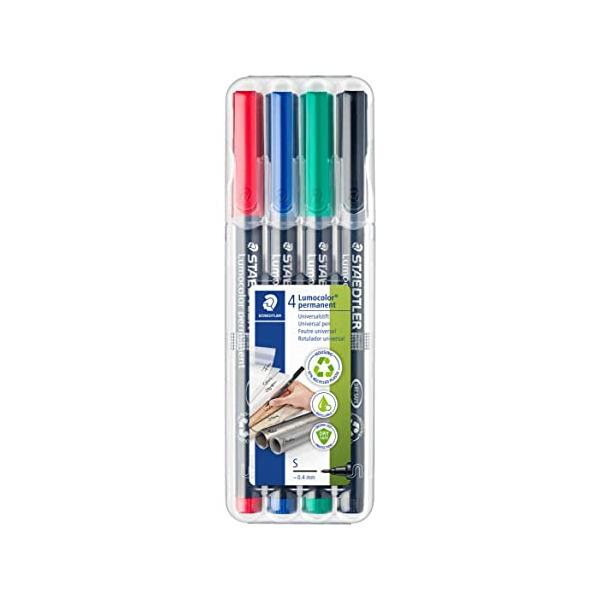 ステッドラー 油性ペン ルモカラー 超極細書き 4色 STD313WP4A6