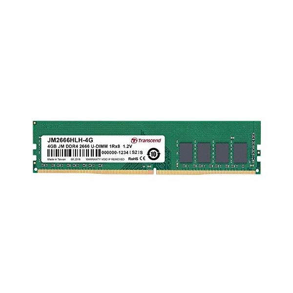 Transcend デスクトップPC用メモリ PC4-21300 (DDR4-2666) 4GB 288pin