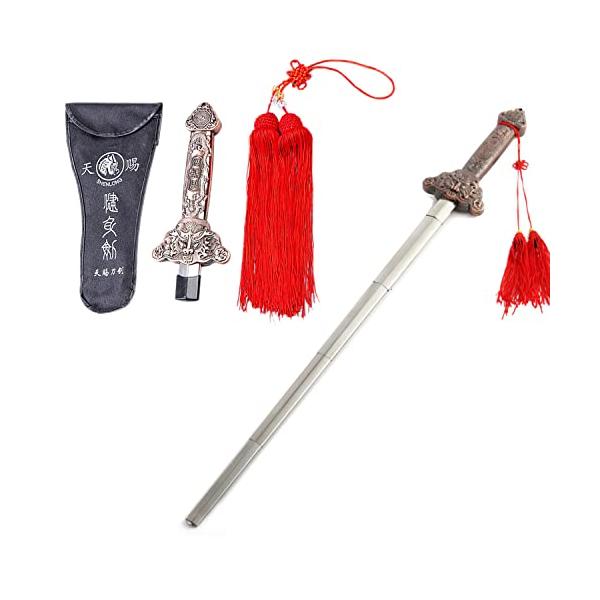 【ご購入後の当店からの連絡はご登録のメールアドレスに通知いたします。必ずご確認ください】【伸縮式の太極剣セット】太極拳で使う伸縮式の剣です！新たに太極拳にチャレンジする方やすでに始めている方にもおすすめの商品です！【持ち運び可能】剣先が伸縮...