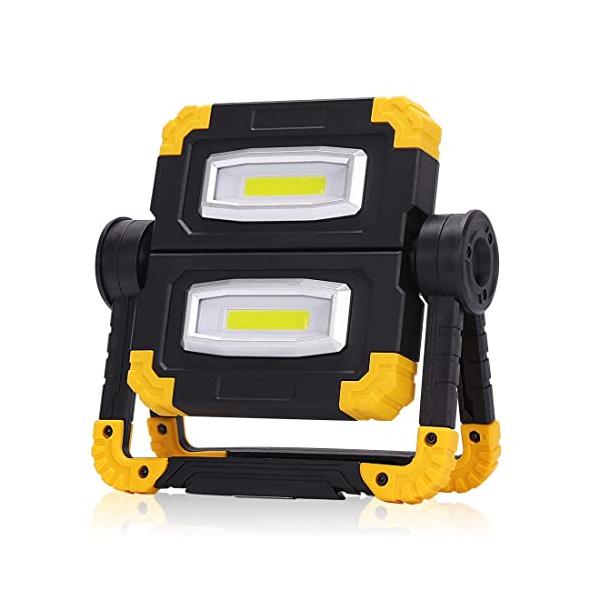 他サイト： 投光器 led 屋外 防水 ワークライト 充電式 防水 led作業灯 充電式 5000mAh 大容量 マグネット付き 高輝度 昼光色 アウトドア用 三の商品画像