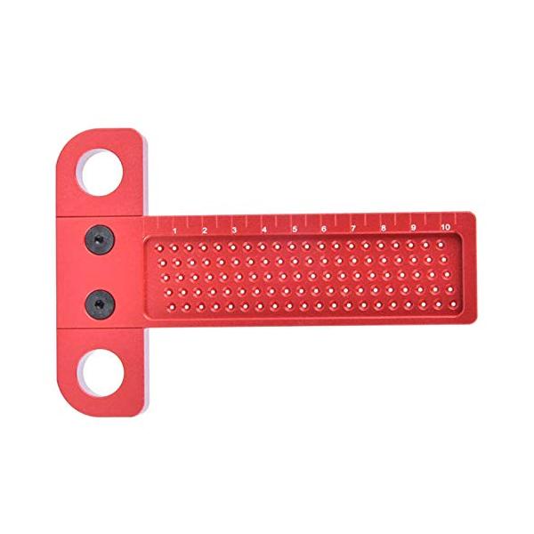 EXDUCT ケガキゲージ 1mm 穴間隔 ケガキ定規T型 T型木工スコヤ T型