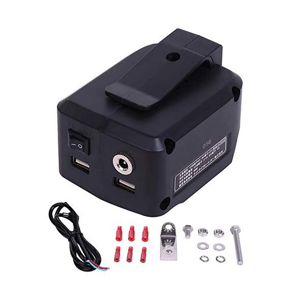スイッチ付】5A対応 マキタ USB アダプター 12V 5V 出力/ 14.4V 18V