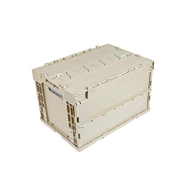 コンテナボックス 蓋付き 50l 耐荷重 670kgf 業務用 折りたたみ