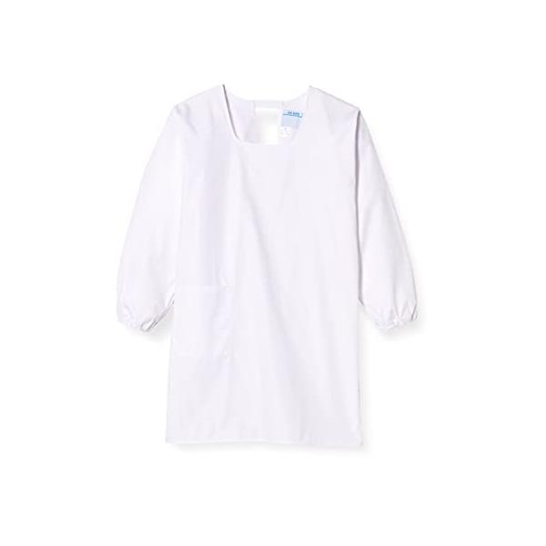 【ご購入後の当店からの連絡はご登録のメールアドレスに通知いたします。必ずご確認ください】制菌加工(O-157対応素材)右前ポケット付色:ホワイトサイズ:7号素材:ポリエステル65%/綿35%(ポプリン)袖口ゴム仕様(取替え口あり)