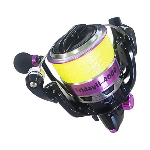 PEライン付リール FridayII 4000 PE1.5号150m (ori-957652) : たま実