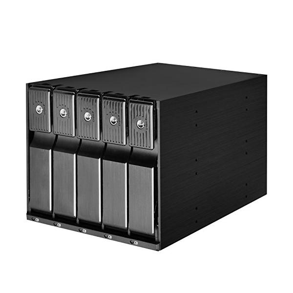 【ご購入後の当店からの連絡はご登録のメールアドレスに通知いたします。必ずご確認ください】5つ5.25インチスロットの中に、5つ3.5インチSAS 12G / SATA 6 Gbit/s HDD対応各HDDは独立に状態指示LED付き、扇風機制...