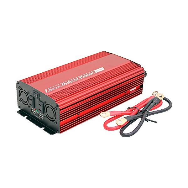 【ご購入後の当店からの連絡はご登録のメールアドレスに通知いたします。必ずご確認ください】●出力周波数:55Hz●変換効率:75%●保護回路(出力停止):低電圧保護、過電圧保護、過負荷保護、温度保護●USBポート/出力:2口/2.4A(2口合...